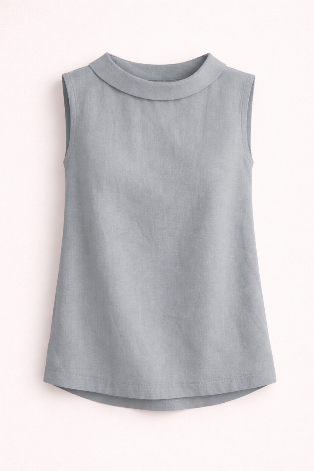 Sleeveless Roll Collar Tank Top for Women