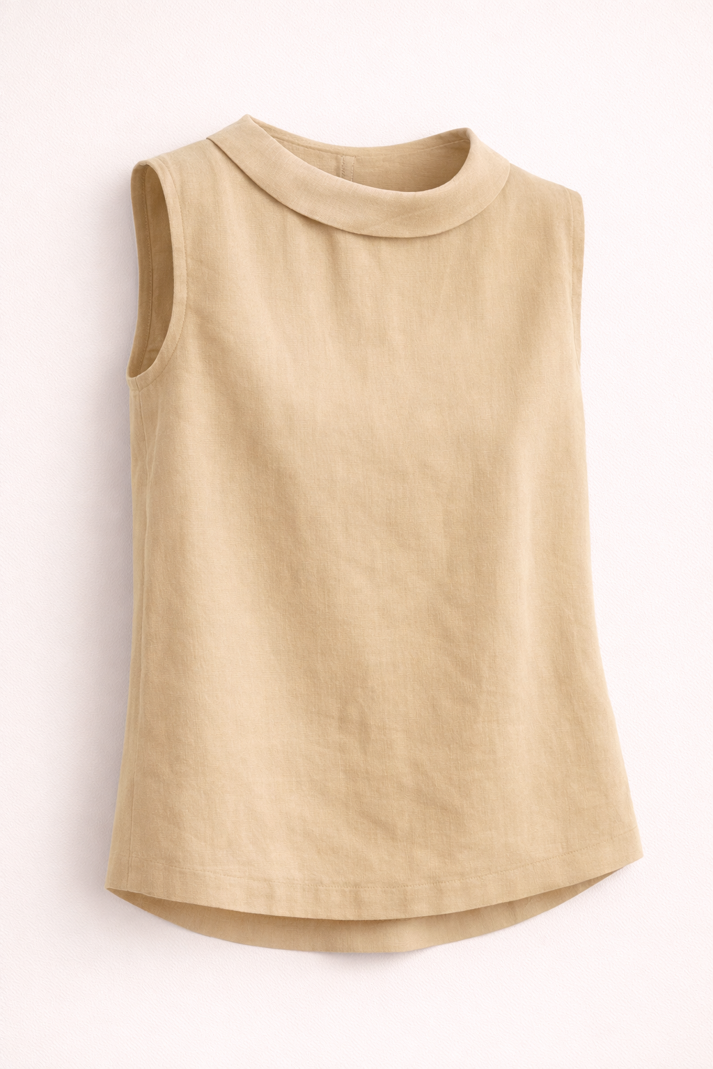 Sleeveless Roll Collar Tank Top for Women